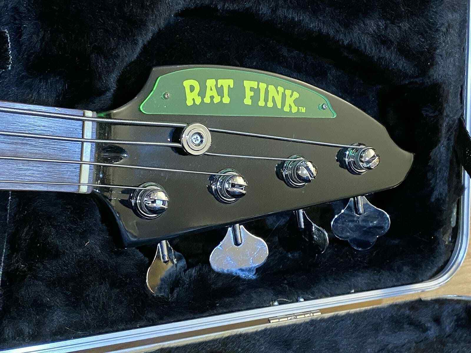 RAT FINKElectric Bass Guitar Ed Roth w Strap and Hard Case 2003 Limited Edition