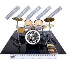 Mini Drum set Noel Gallagher Oasis miniature model 1:4 collectible gadget rock picture