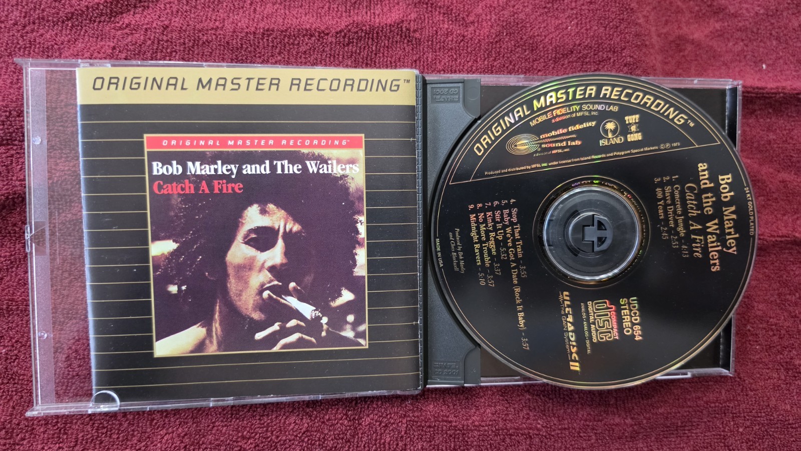 BOB MARLEY & THE WAILERS Catch A Fire CD MFSL Mobile Fidelity AUDIOPHILE vg