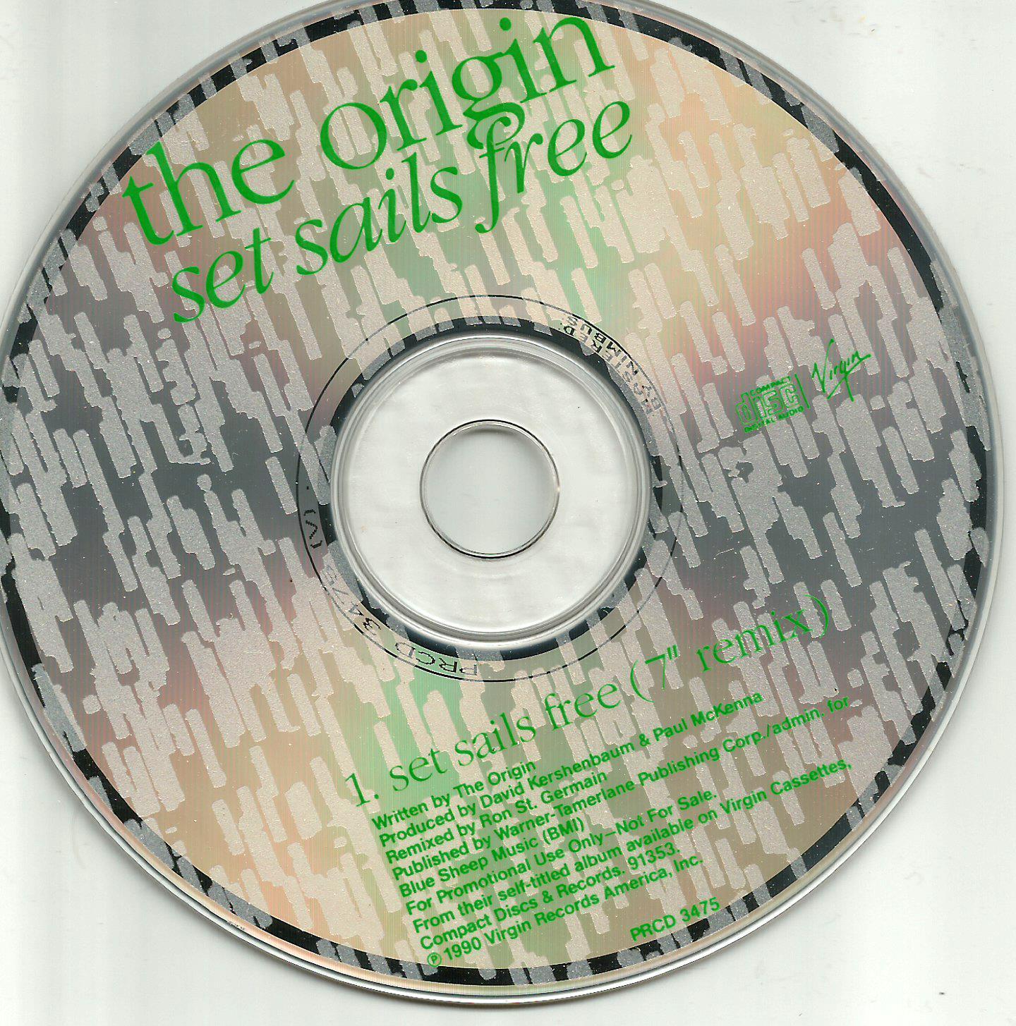 Michael Andrews THE ORIGIN Set Sails Free RARE 7 INCH REMIX PROMO DJ CD single 