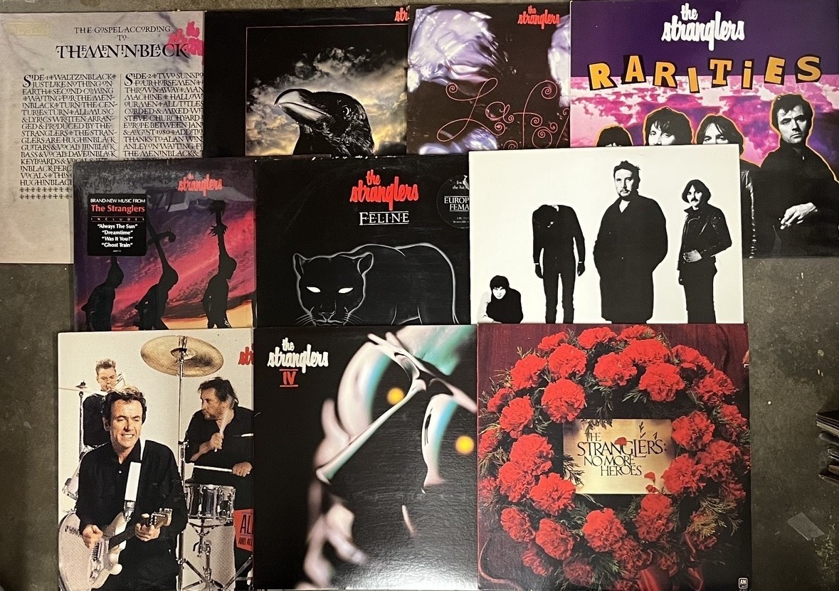 THE STRANGLERS LP LOT - NO MORE HEROES/FELINE/RARITIES/RAVEN/BLACK & WHITE vinyl