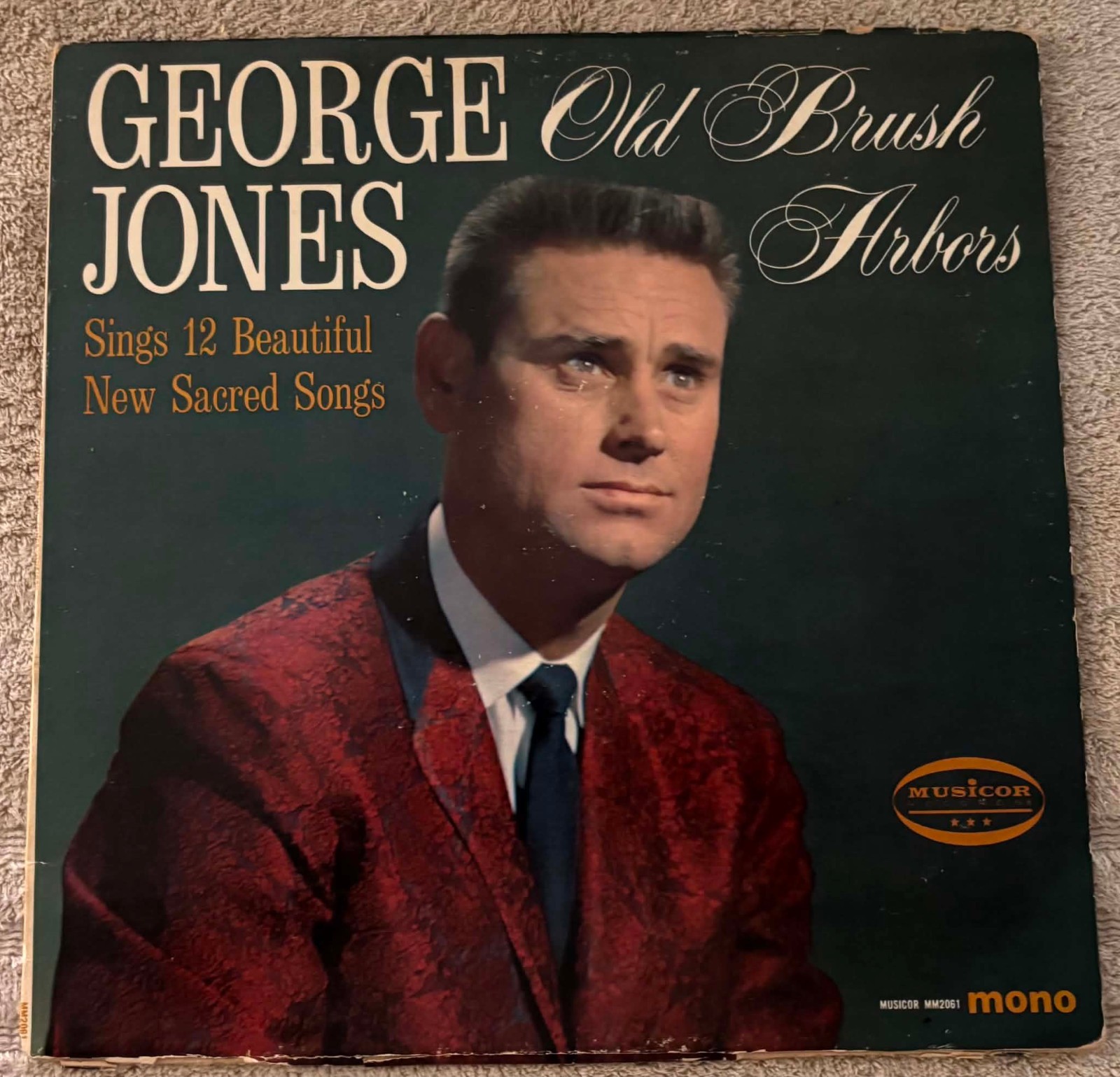 George Jones,  Old Brush Arbors, 1965 Mono Vinyl LP, Musicor Records, MM2061