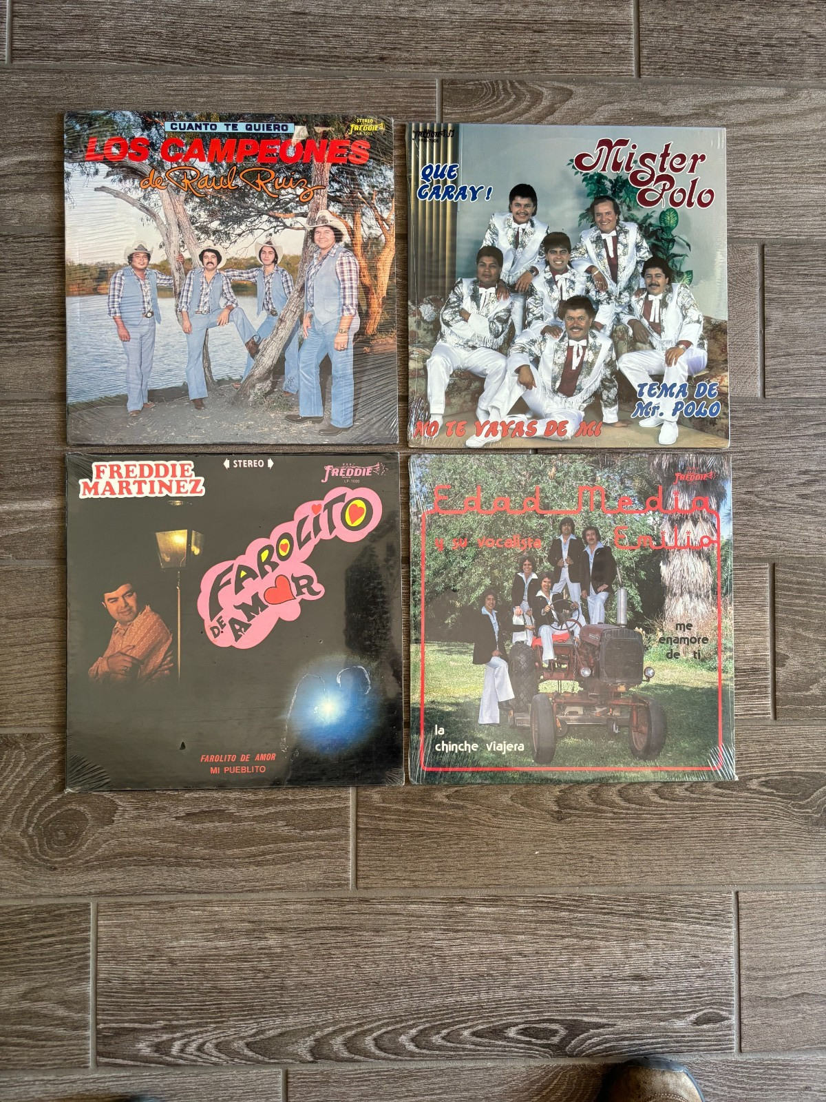 Lot of 4 FREDDIE RECORDS Tejano Lp's Corpus Christi Texas Sealed New (3)