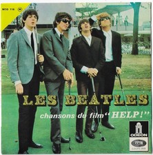 LES BEATLES THE 1965 RARE GOLFING COVER HELP 7
