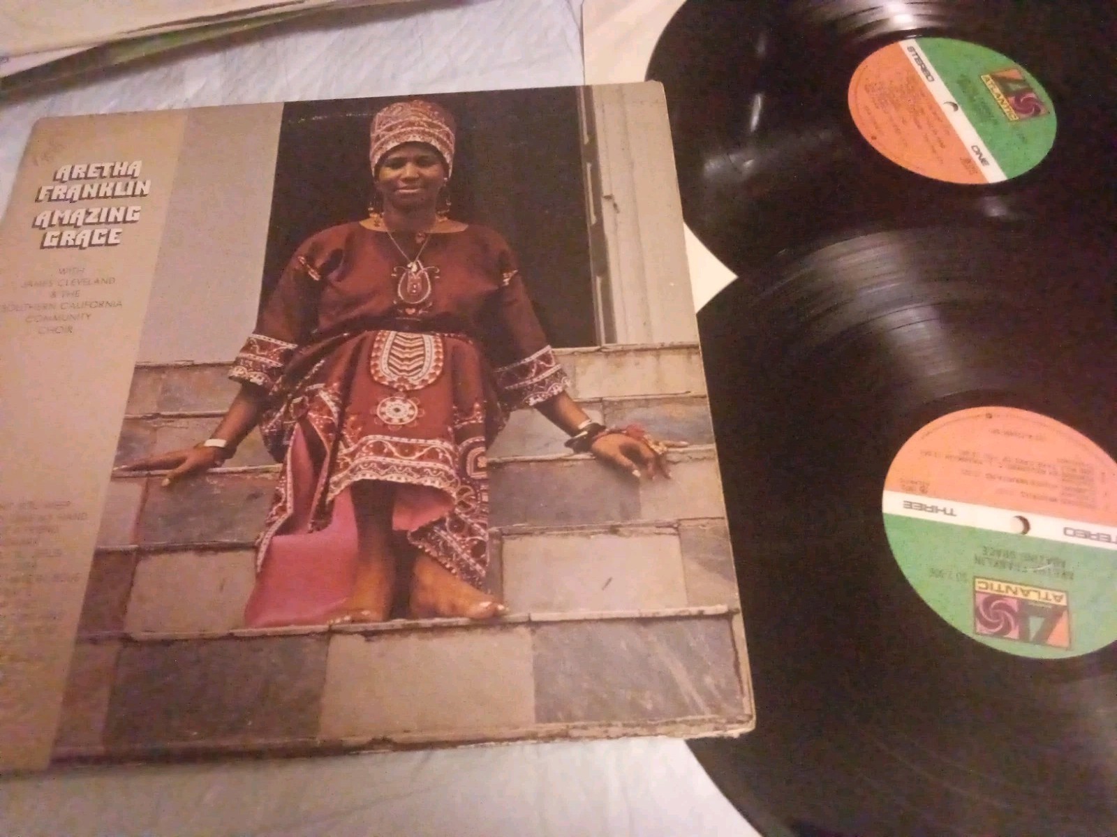 ARETHA FRANKLIN AMAZING GRACE LP VG+/VG+