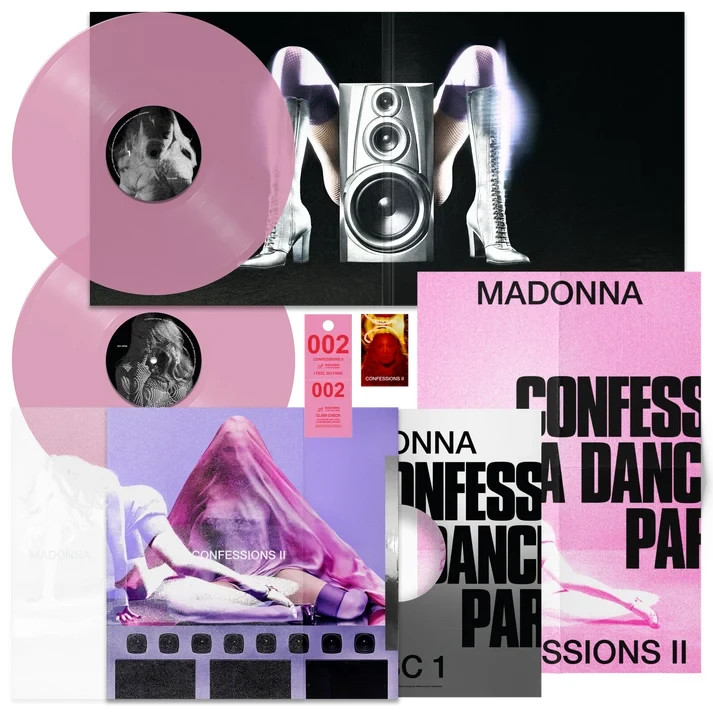 MADONNA Confessions II 2 DELUXE PREMIUM PACKAGING Limited Edition PINK Vinyl 2LP