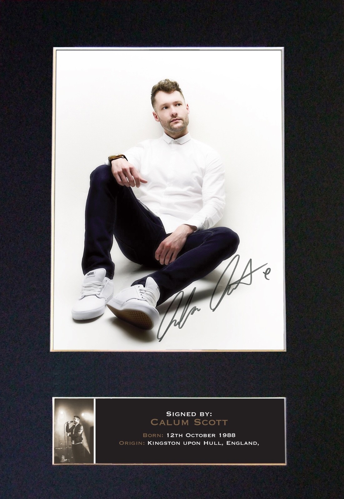 CALUM SCOTT Signed Mounted Reproduction Autograph Photo Print A4 697