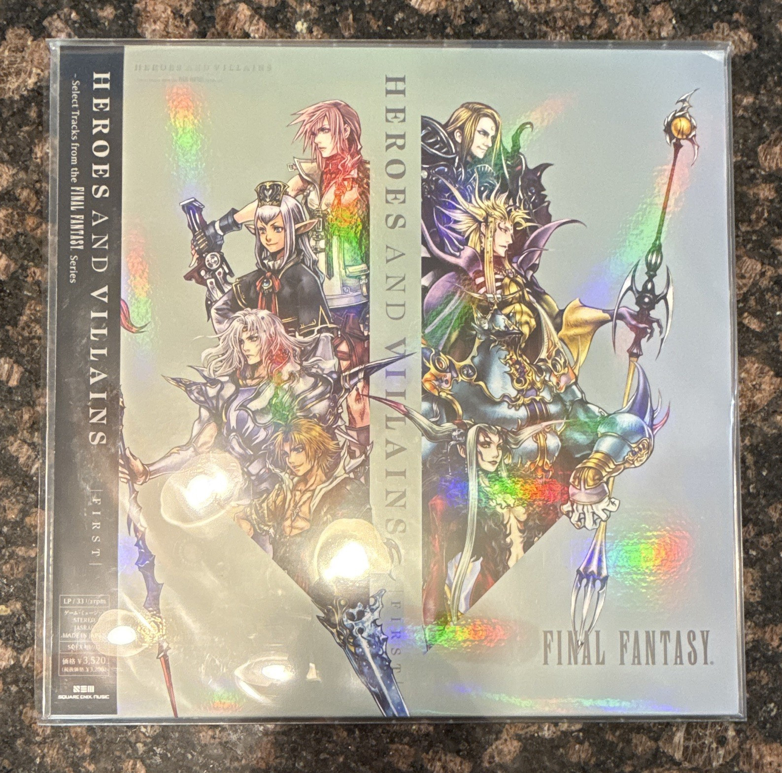 Square Enix Music Final Fantasy Heroes and Villains 1st Vinyl LP 33RPM JP