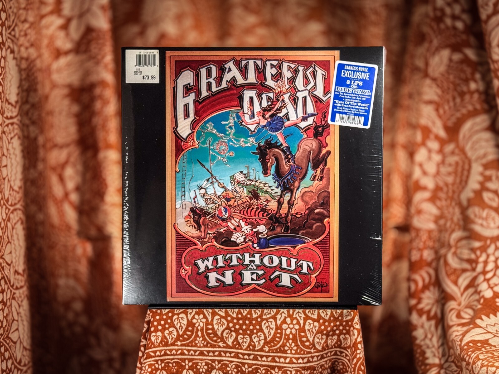 SEALED Grateful Dead ‎Without A Net BLUE vinyl LIVE 3LP beauty terrapin street