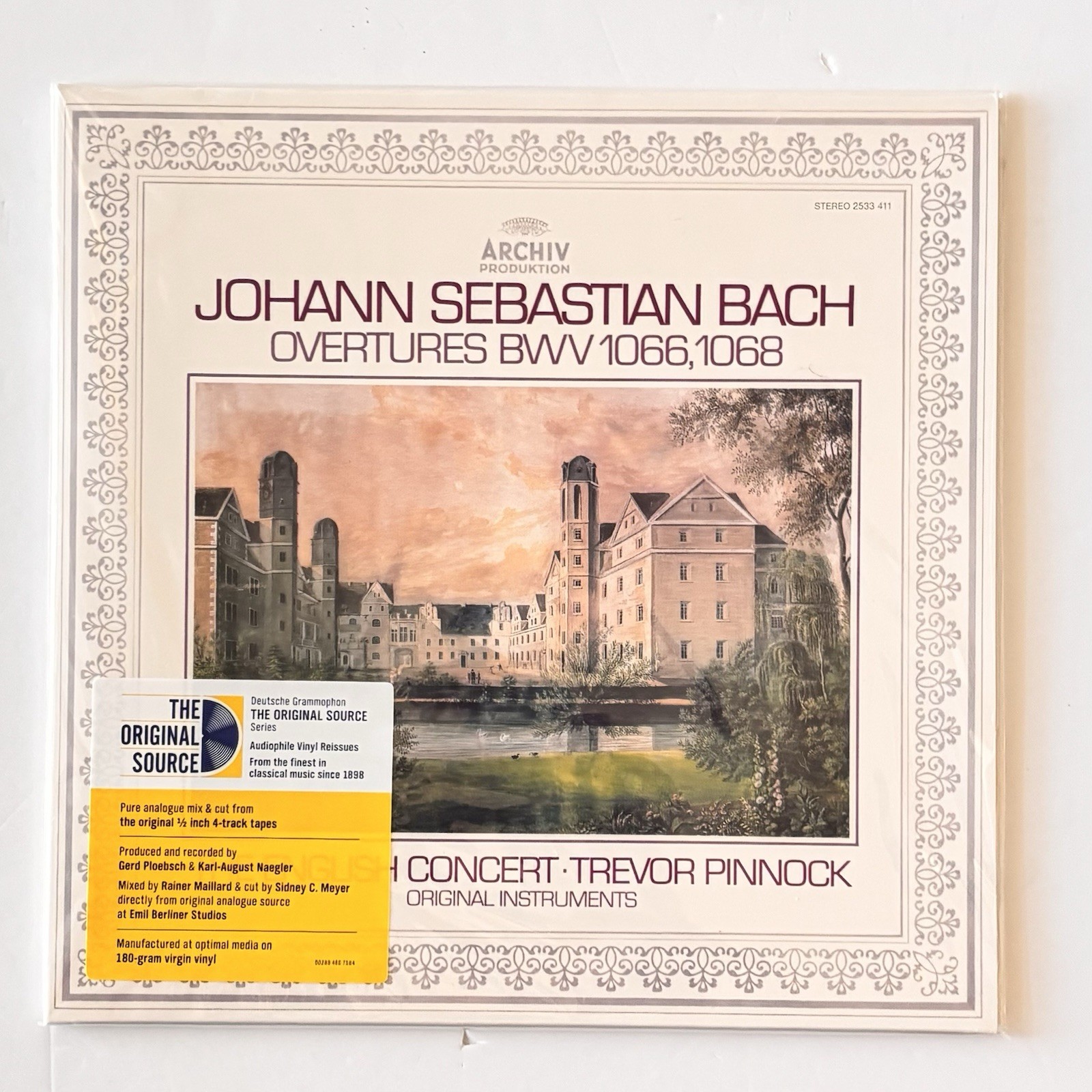 J.S. Bach Orchestral Suites Nos. 1 & 3 Trevor Pinnock Original Source Vinyl LP