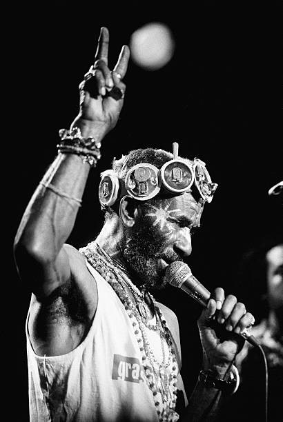 Lee Scratch Perry guitar vocals performs on October 9th 1992 at th- Old Photo 1