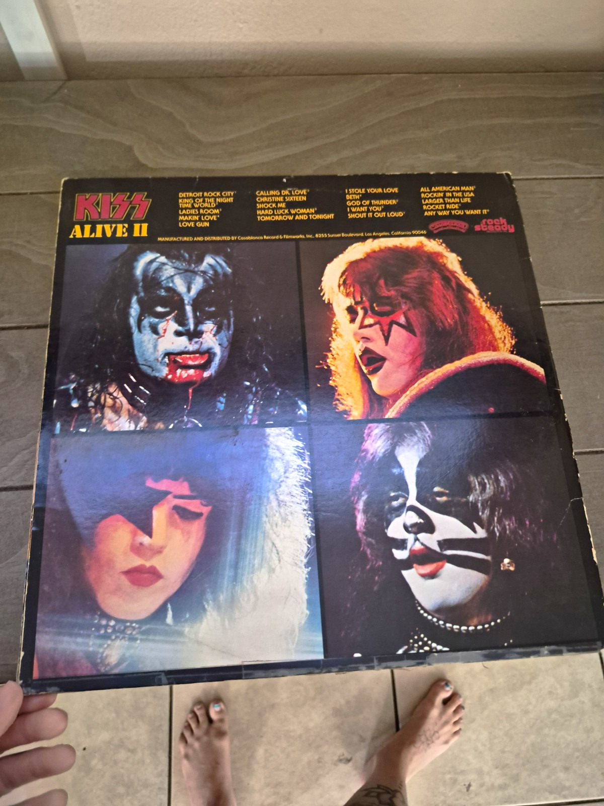 Kiss Alive II LP Vinyl Casablanca NBLP 7076 12