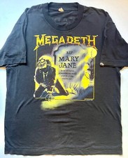 Vintage Megadeth RIP Mary Jane Grail T-Shirt Black Large picture