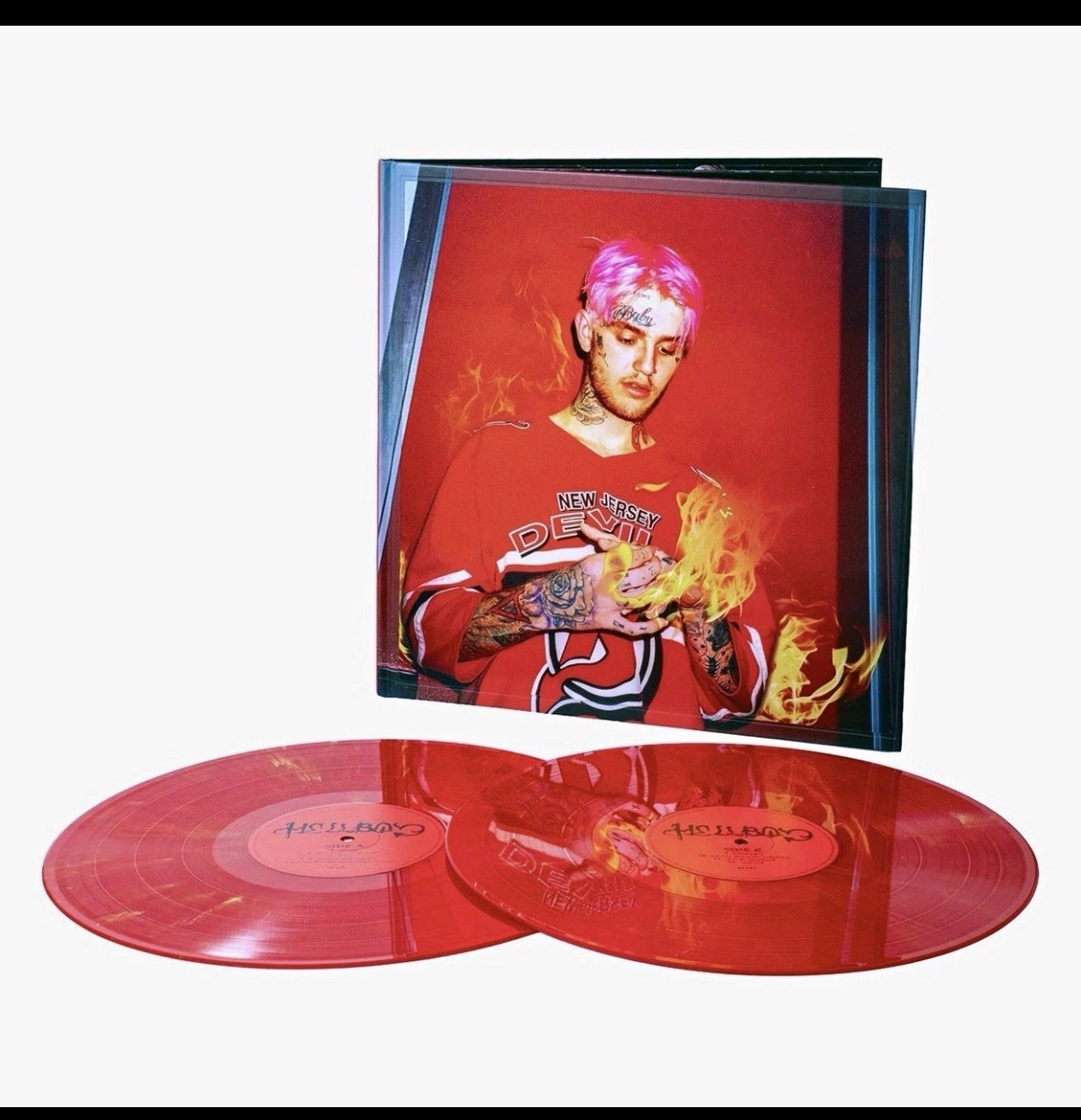 PRESALE Lil Peep Hellboy 10 year anniversary GOLD RUBY colored vinyl