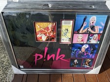 Signed PINK Concert Ticket framed superbly with a COA top rated seller picture
