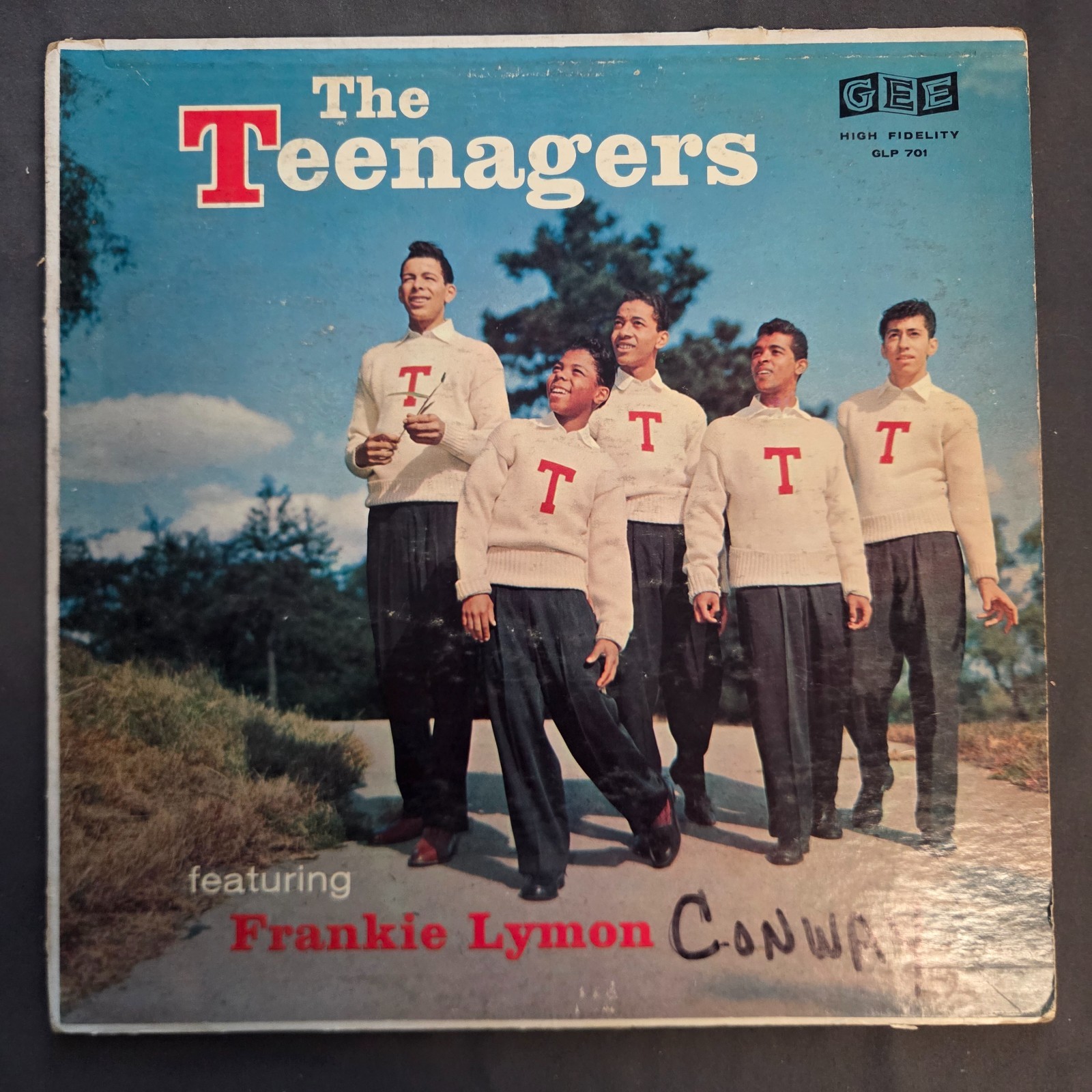 The Teenagers Featuring Frankie Lymon 1956 Vinyl LP GLP 701 Gee Records Tested