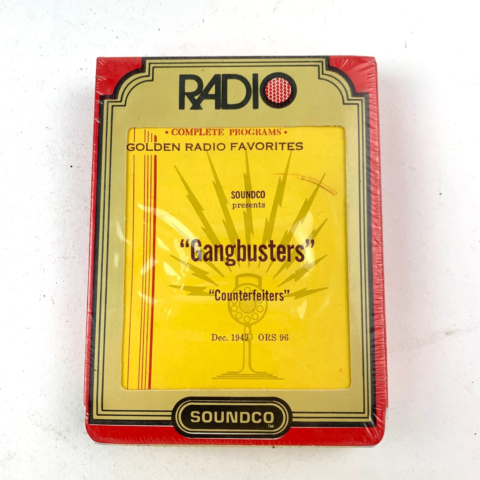 Soundco Golden Radio Favorites: Gangbusters Cassette 1949 Old Time Radio Drama