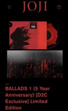 Joji - Ballads 1 (LP) 5 Year Anniv Red And Black Vinyl (VERY RARE, BRAND NEW) picture