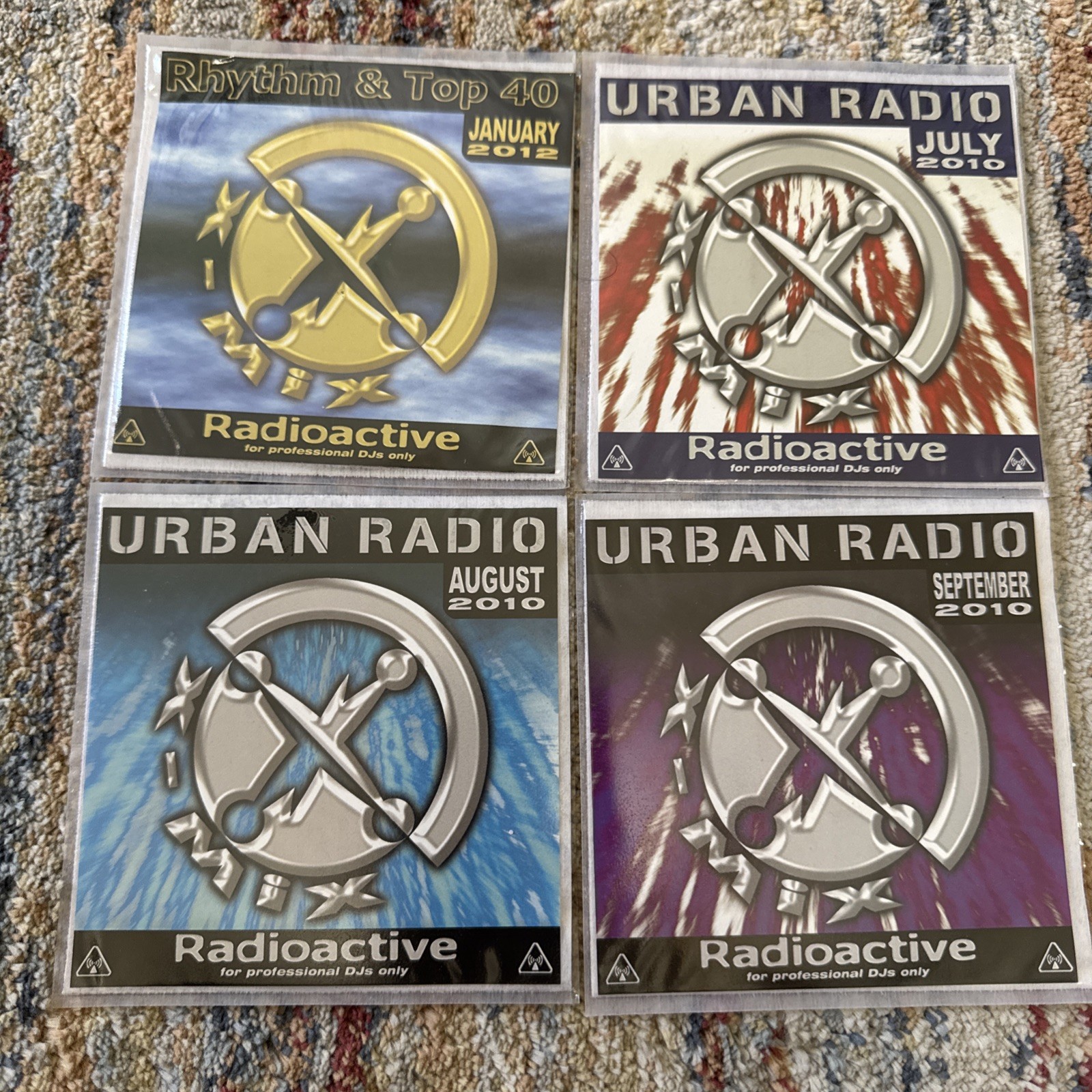 XMIX 2010-2012 Urban Radio Rhythm & Top 40 CDs Lot of 4, Pro DJs Only