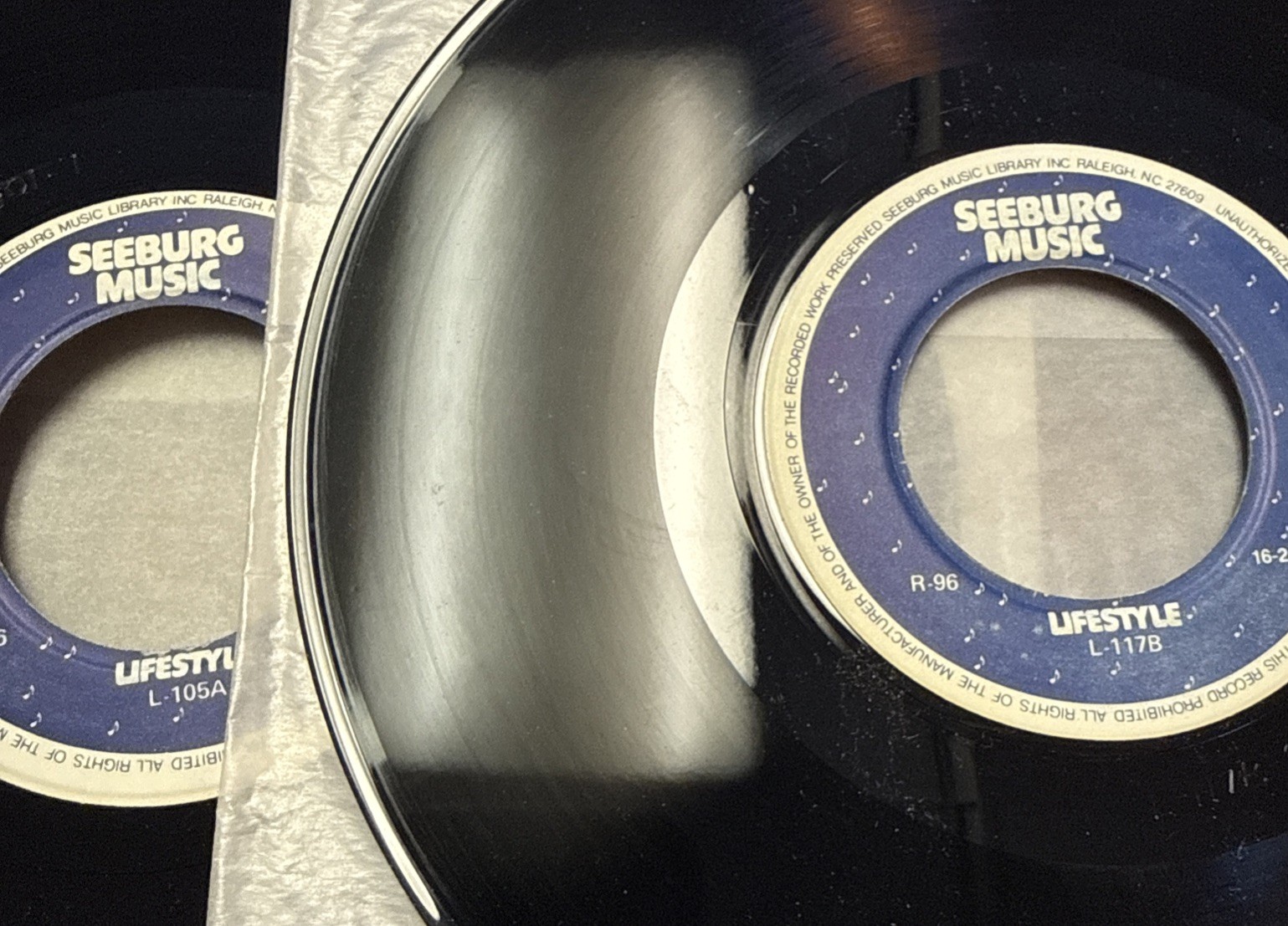Lot Of 2 Seeburg Lifestyle R96 BMS 1000 Background 16 2/3 Vinyl Records #7
