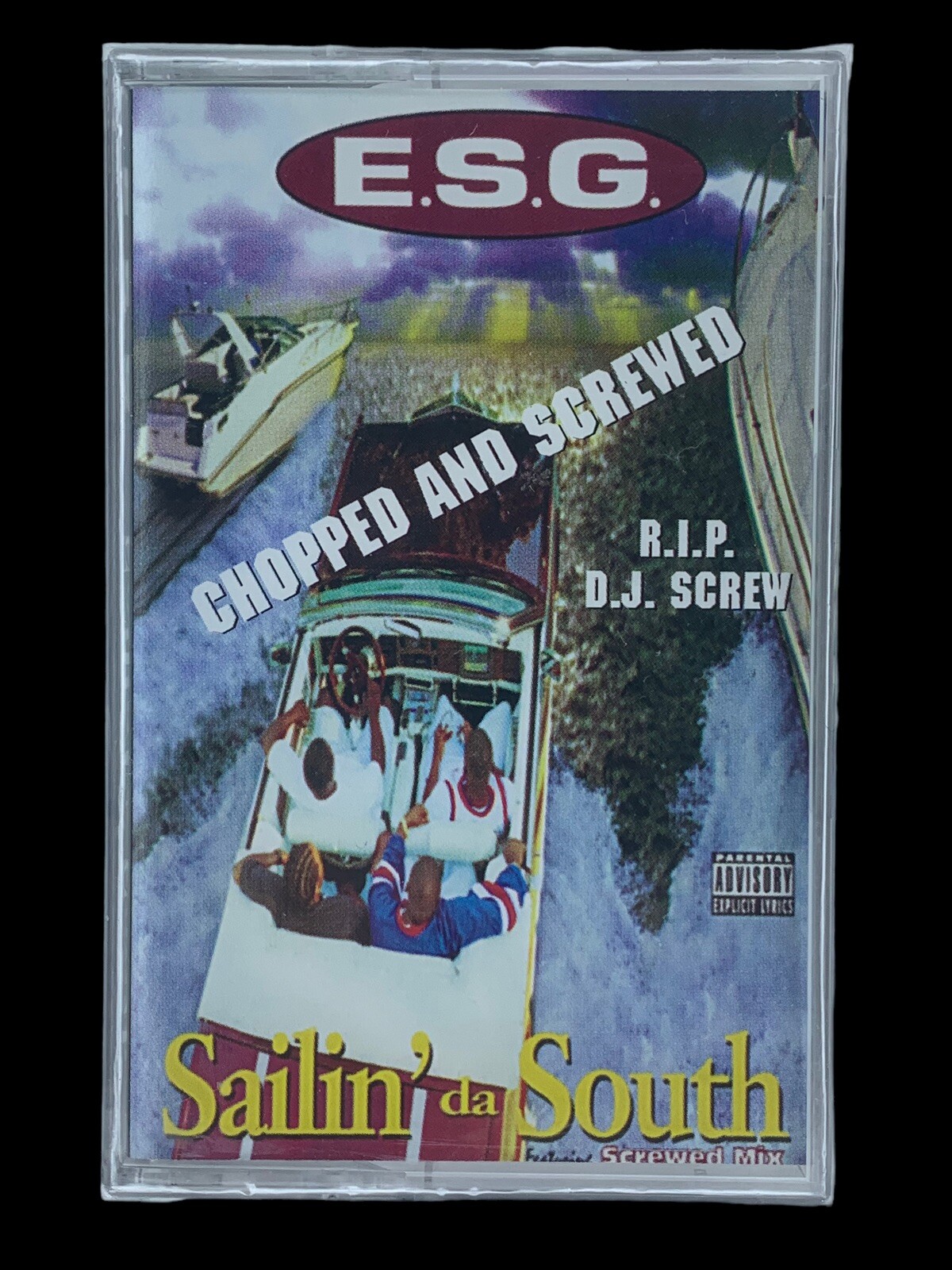 SEALED, E.S.G. – Sailin' Da South Chopped And Screwed, audio cassette, US, 2000