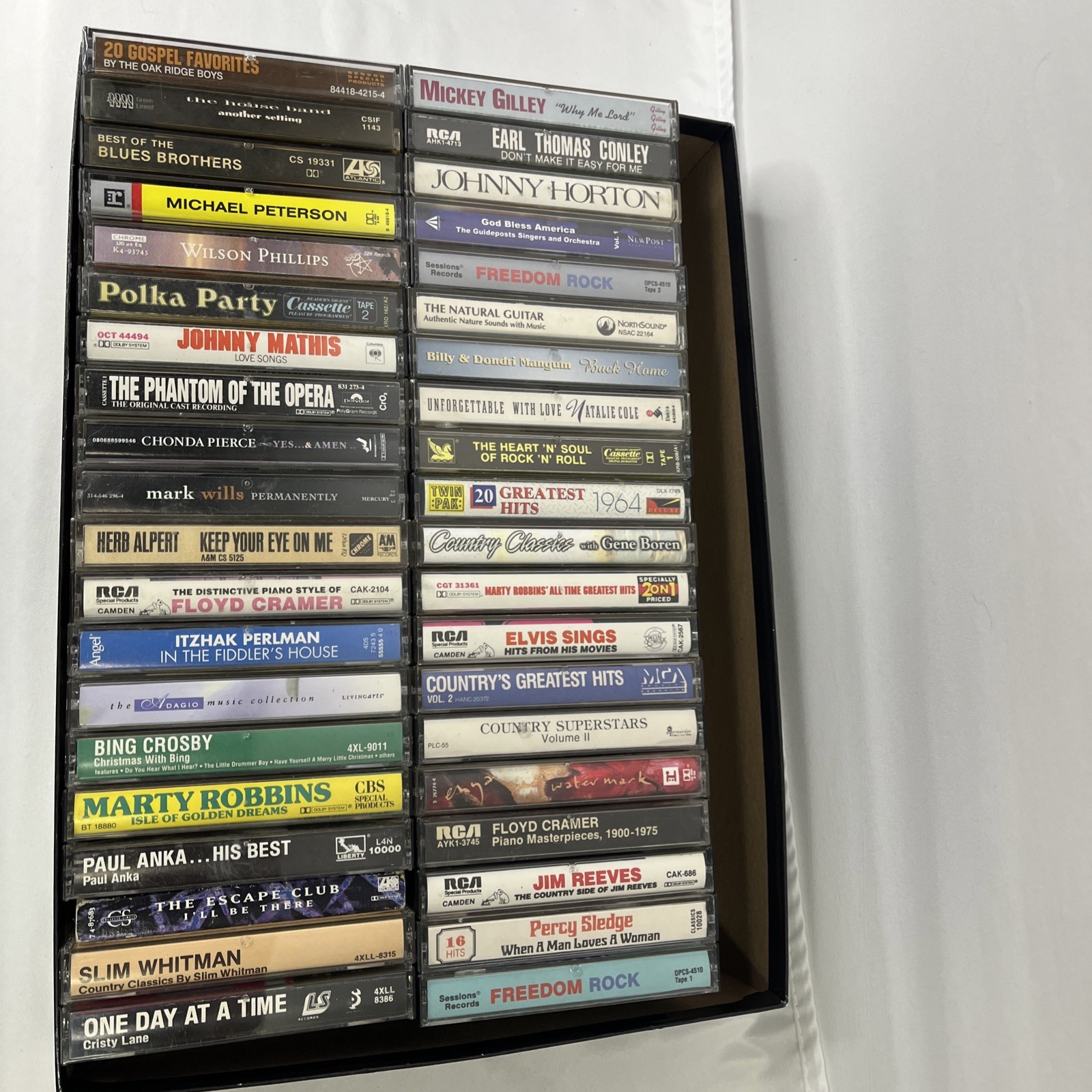 Mixed Lot Of 40 Vintage Cassette Tapes, 50’s-90's Please View PHOTOS