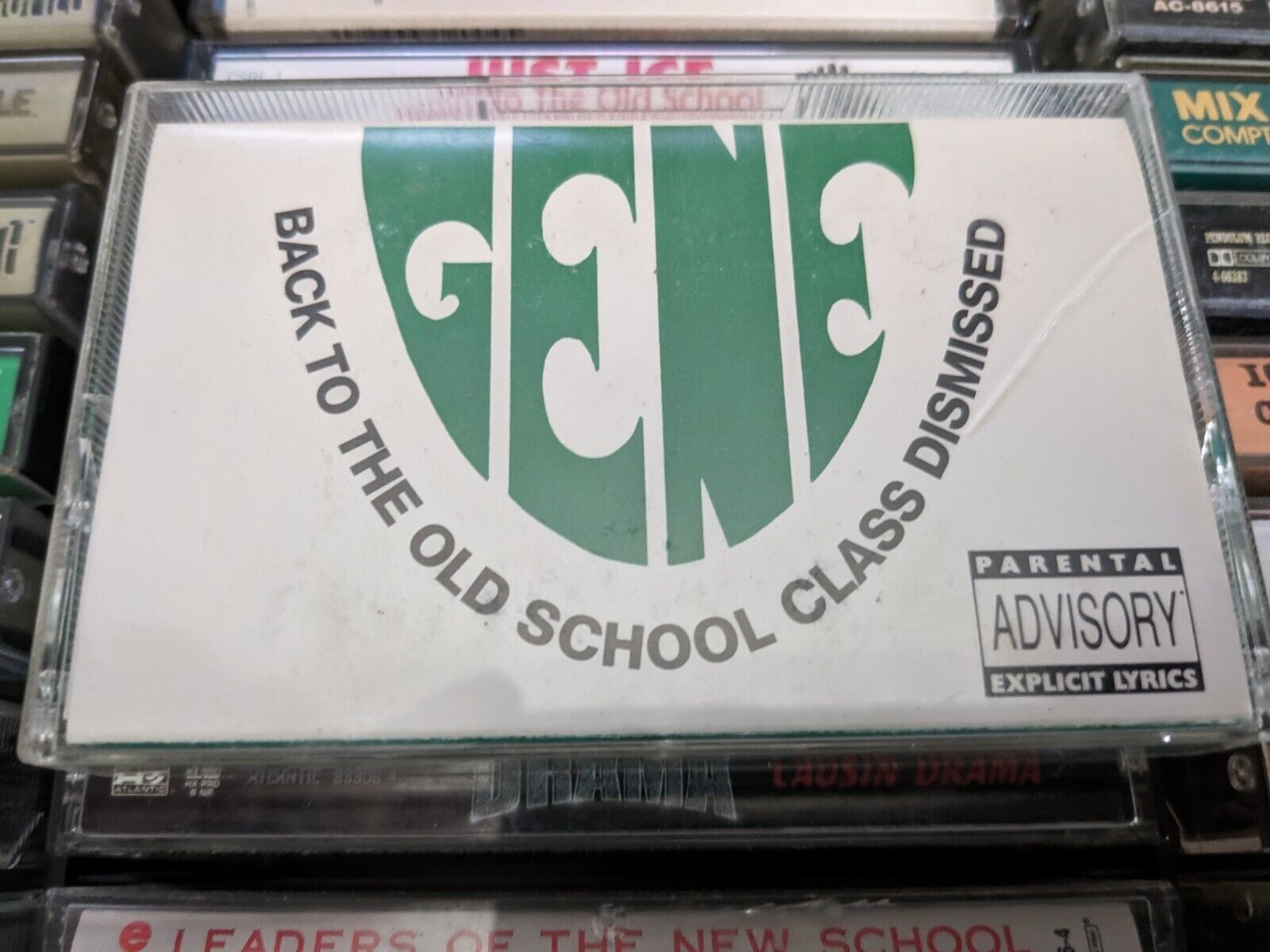 Mean Gene- Back To The Old School Rare Cassette 1995 Flint Mi Rap Tape OG OOP 