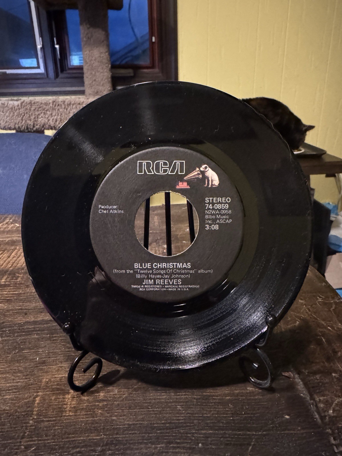 Jim Reeves Blue Christmas / Snow Flake RCA 74-0859 1972 Vinyl 45 Country