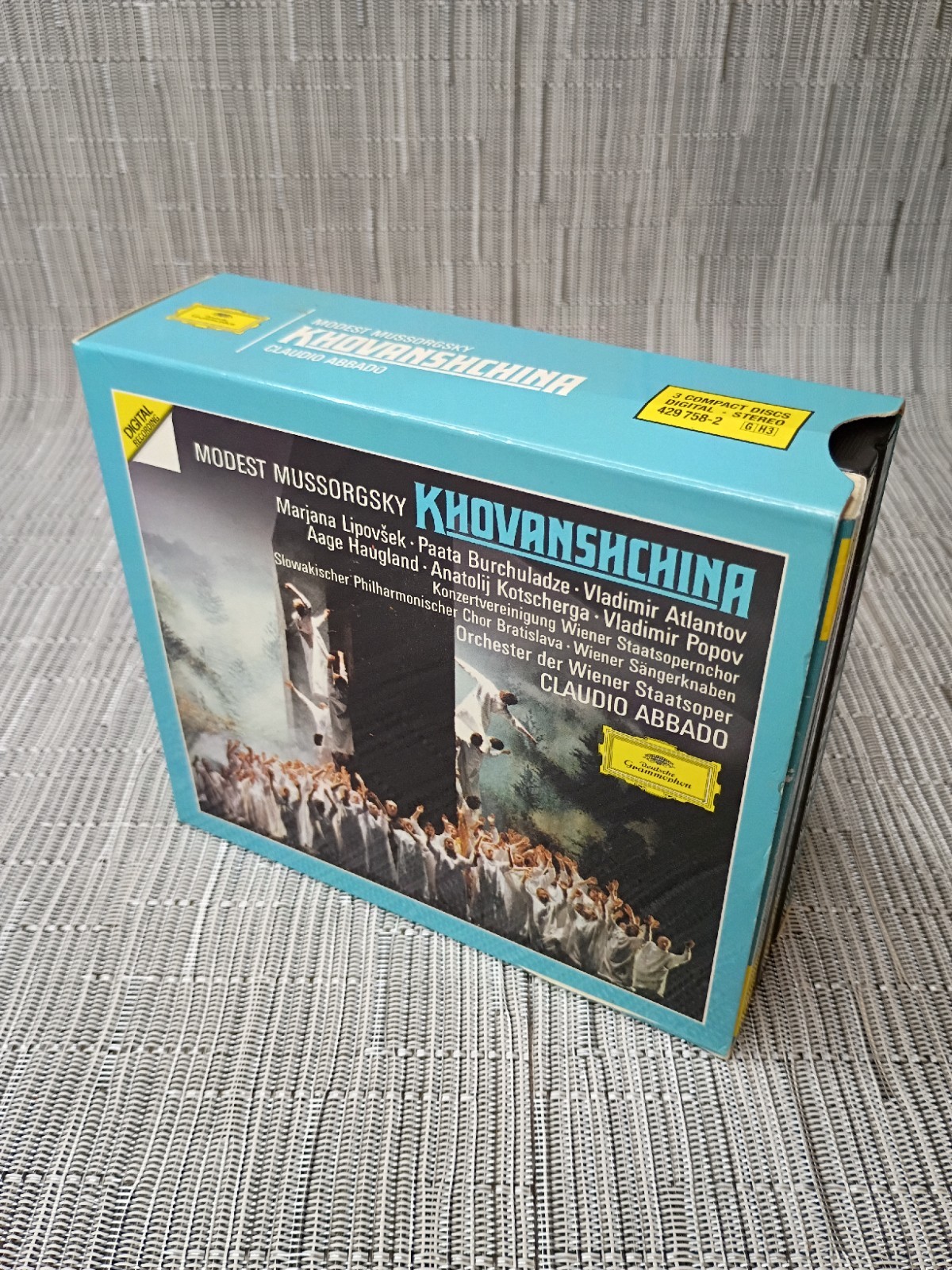 Modest Mussorgsky Khovanschina CD 3 Discs Deutsche Grammophon 429 758-2