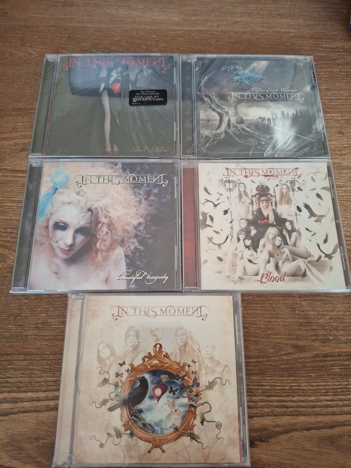 In This Moment 5 NEW CD LOT-Beautiful Tragedy/Black Widow/Blood/Wasteland/Dream