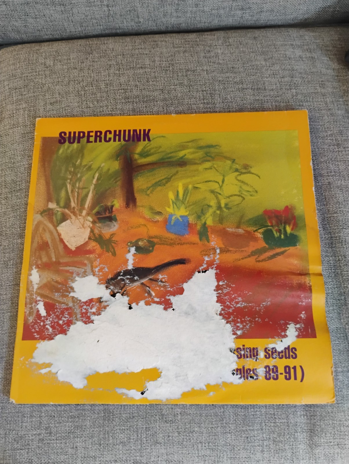 Superchunk – Tossing Seeds (Singles 89-91) vinyl 1992 1st press Merge MRG020