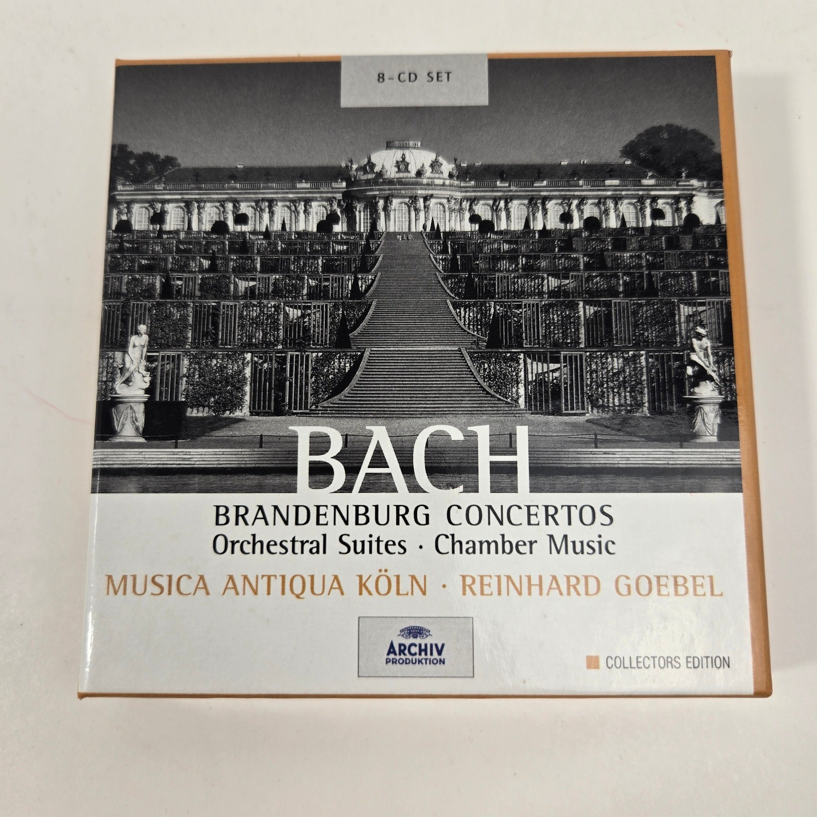J.S. Bach Musica Antiqua Koln Goebel 8 CD Box Set Archiv VG+/NM