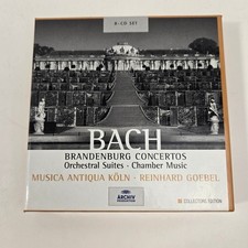 J.S. Bach Musica Antiqua Koln Goebel 8 CD Box Set Archiv VG+/NM picture