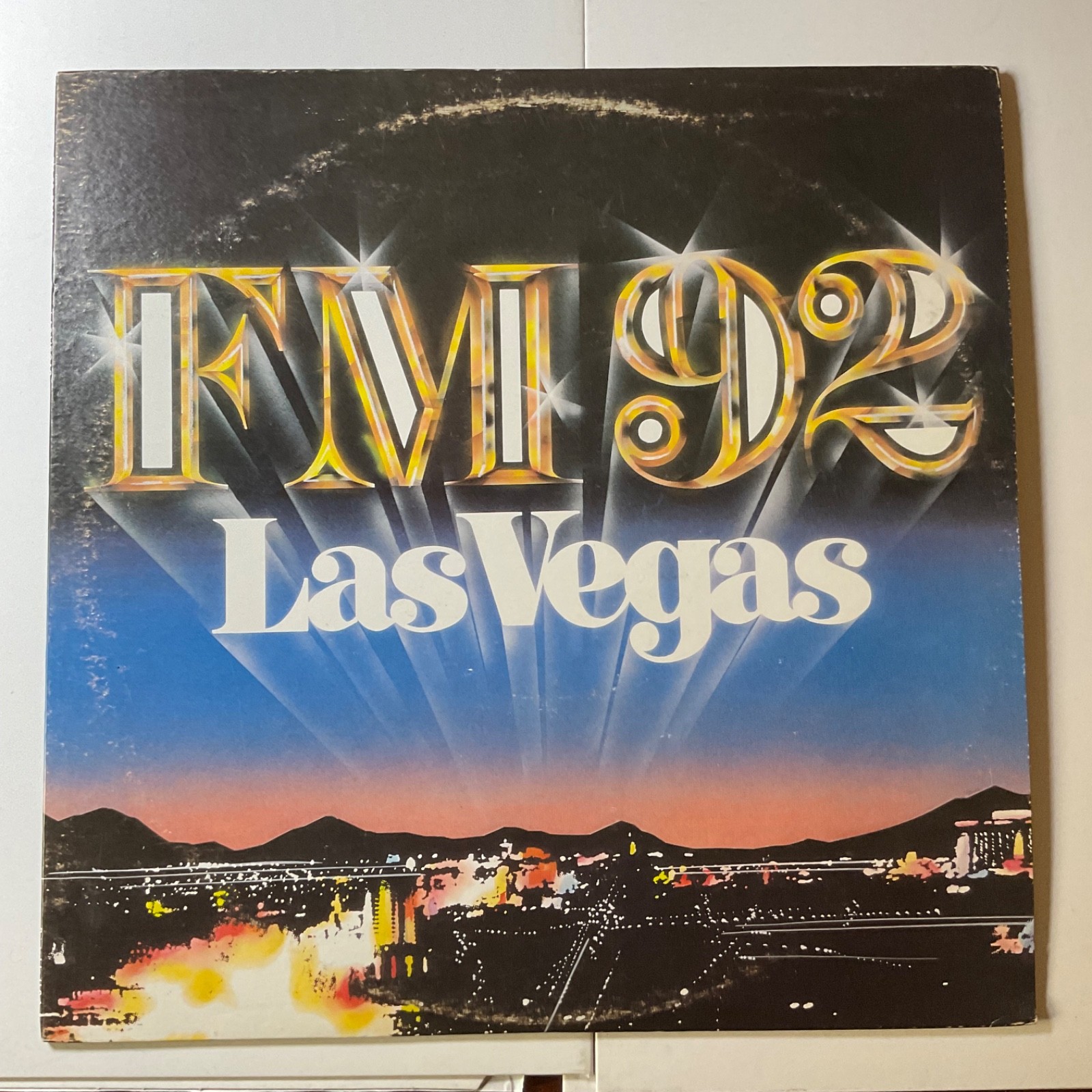 KOMP FM 92 Las Vegas Rock LP • Xcursion Mark Slaughter • Rare 1980s Local VG++
