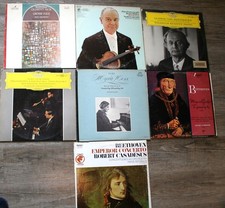 Vintage BEETHOVEN Vinyl Records Lot of 7 Emperor Concerto, Sonatas, Quartet 16 + picture