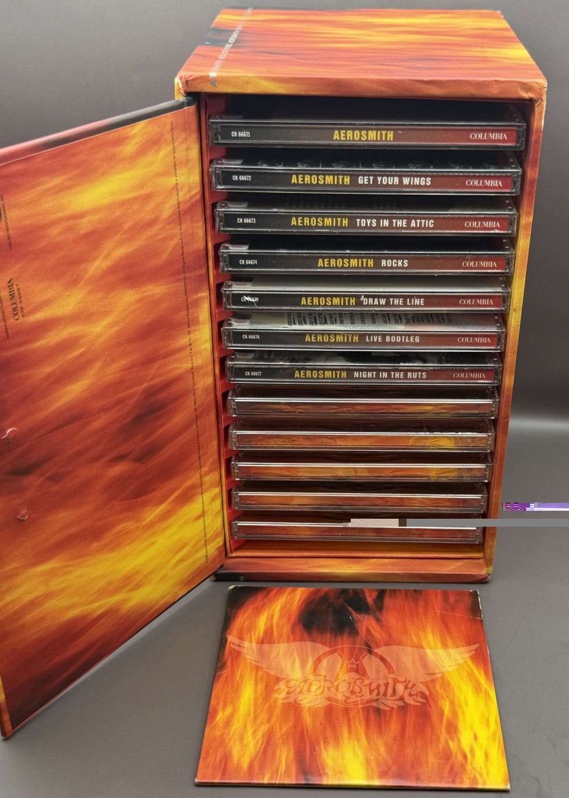 AEROSMITH: Box of Fire 12-CD Limited NUMBERED Box Set + Bonus Disc/ Sealed Discs