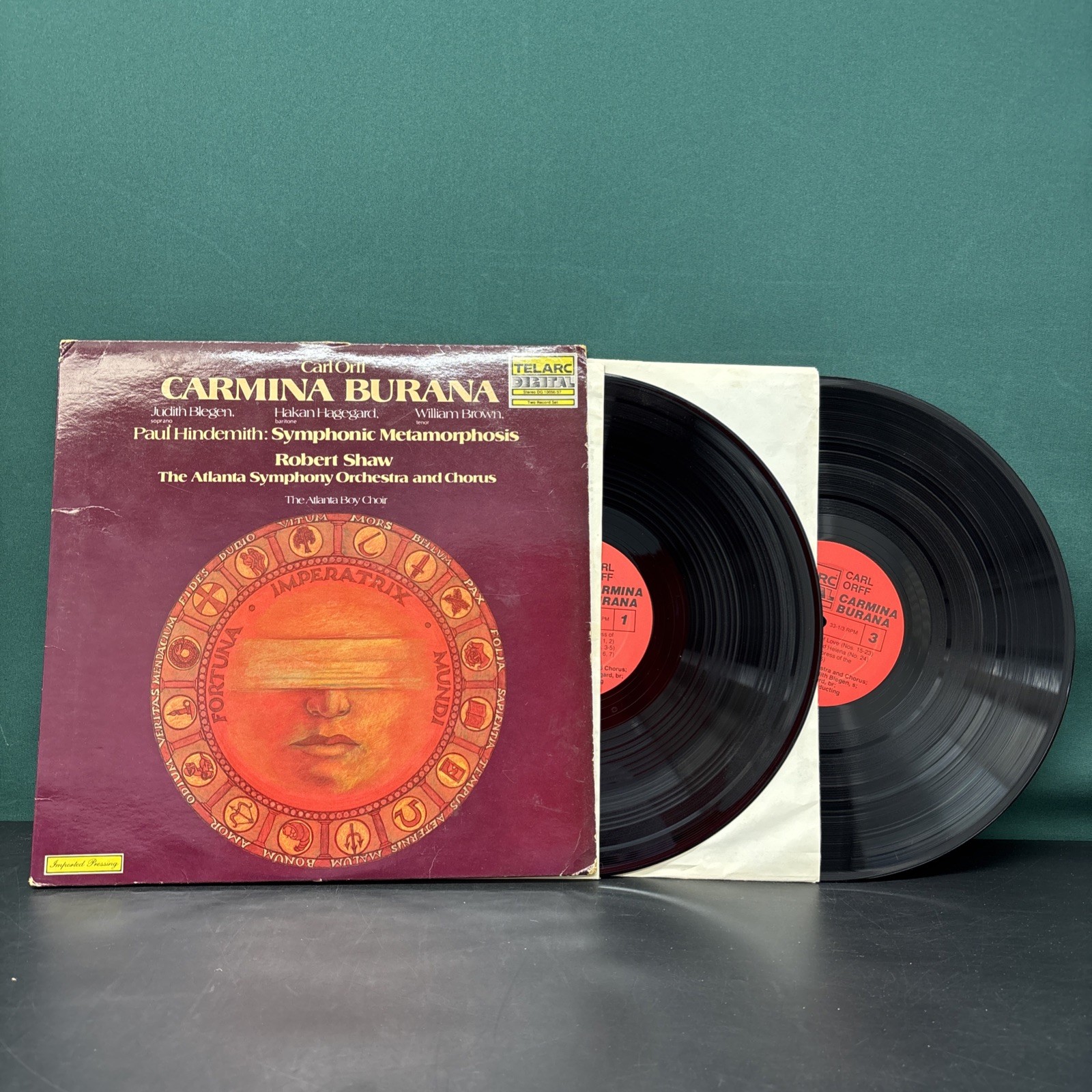 Carl Orff Carmina Burana Robert Shaw Telarc Digital 2LP Germany 10056/10057