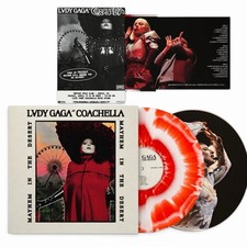 Lady Gaga - Mayhem In The Desert Live At Coachella LP Red White Vinyl New Sealed picture