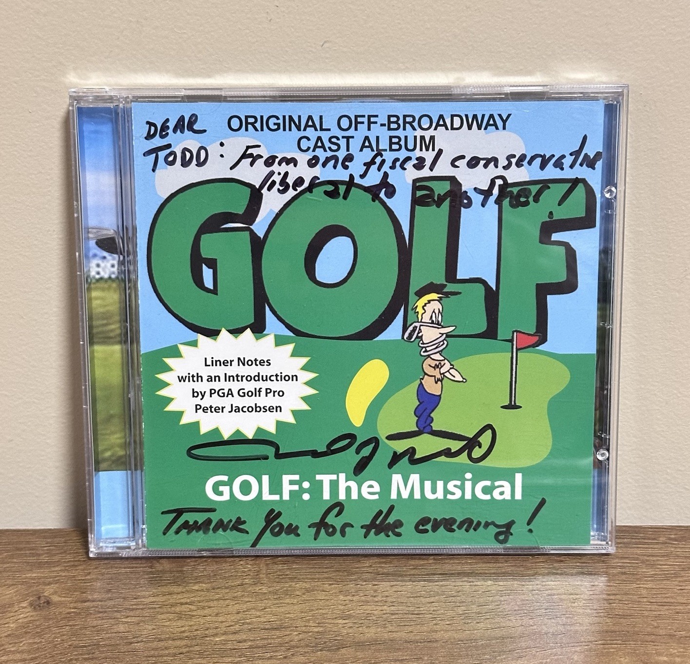 Golf : The Musical Off-Broadway Cast Album CD 2004 AUTOGRAPHED Michael Roberts