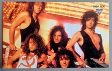 BON JOVI - 6 x 4 COLOUR POSTCARD - HARP BEAT - HARP LAGER MUSIC PROGRAMME - 80's picture