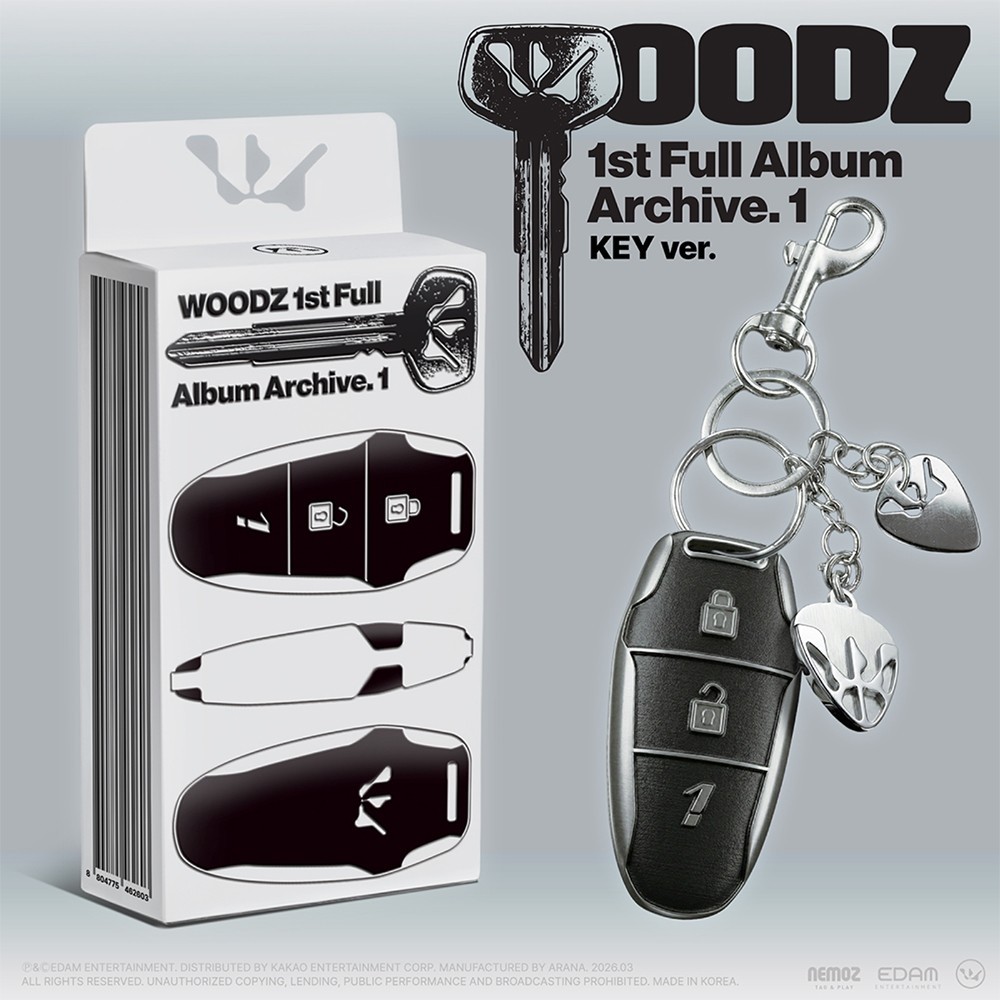 WOODZ [ARCHIVE. 1] The 1st Full Album KEY Ver/QR+Key Charm+Photo Card+etc SEALED