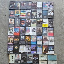 Vintage: Lot of 55 Rock Cassette Tapes(1970s/80s ...ZZTop, Bad Co., etc.) picture