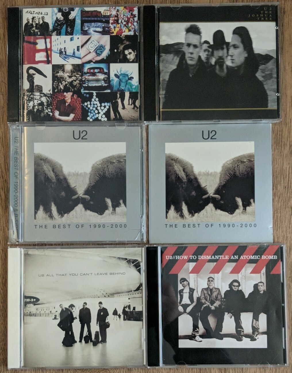 Lot 6 U2 Collection- Achtung/Best of/Joshua Tree/Can\'t Leave Behind/Atomic Bomb