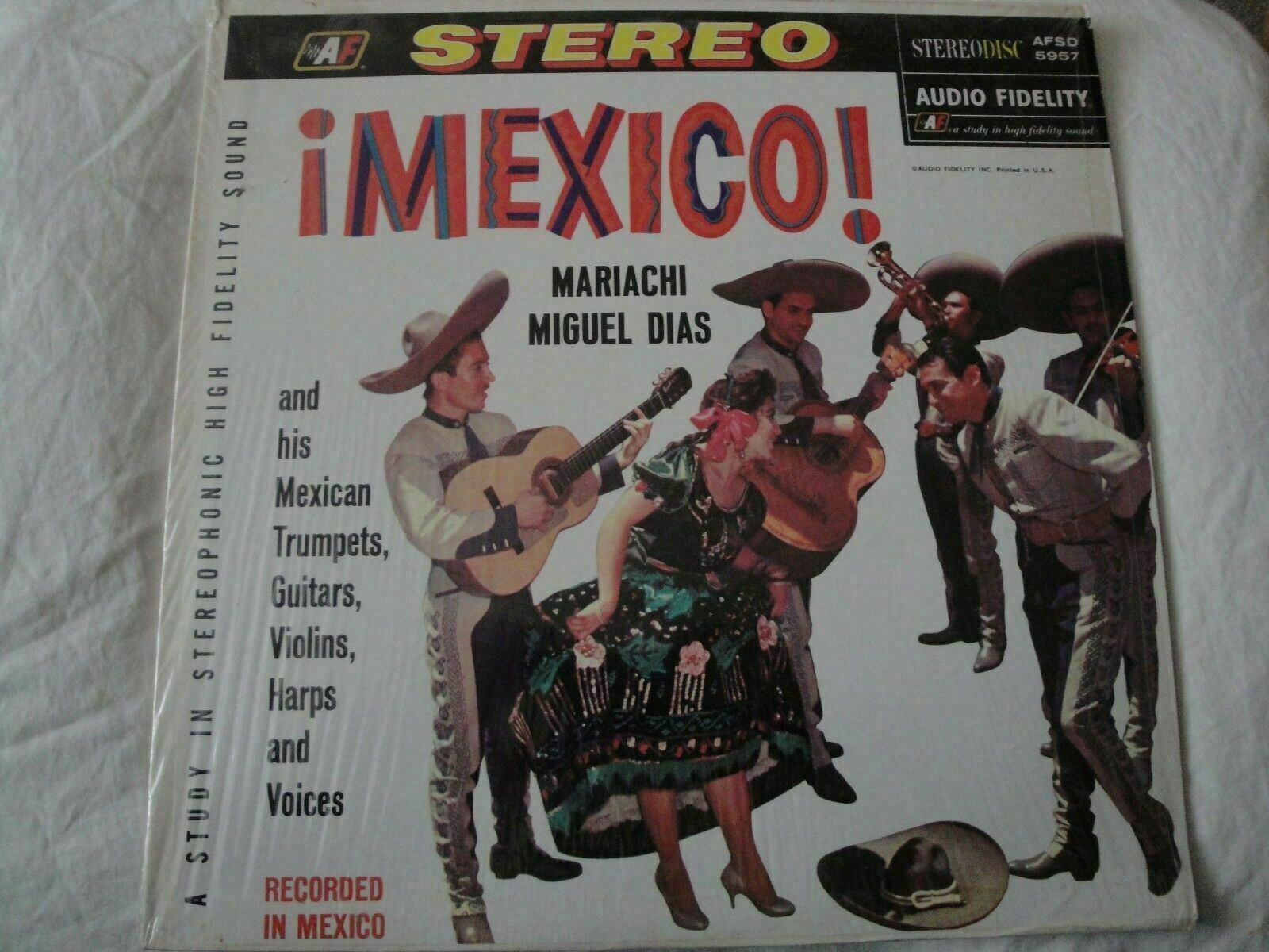 MARIACHI MIGUEL DIAS MEXICO VINYL LP AUDIO FIDELITY JUAN COLORADO, EL GUACO EX