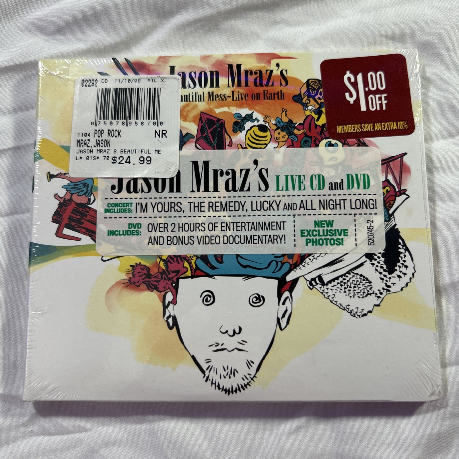 Jason Mraz's Beautiful Mess - Live on Earth by Jason Mraz (CD, 2009) New Sealed