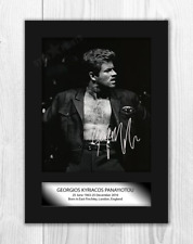 George Michael A4 reproduction autograph picture poster with choice of frame picture