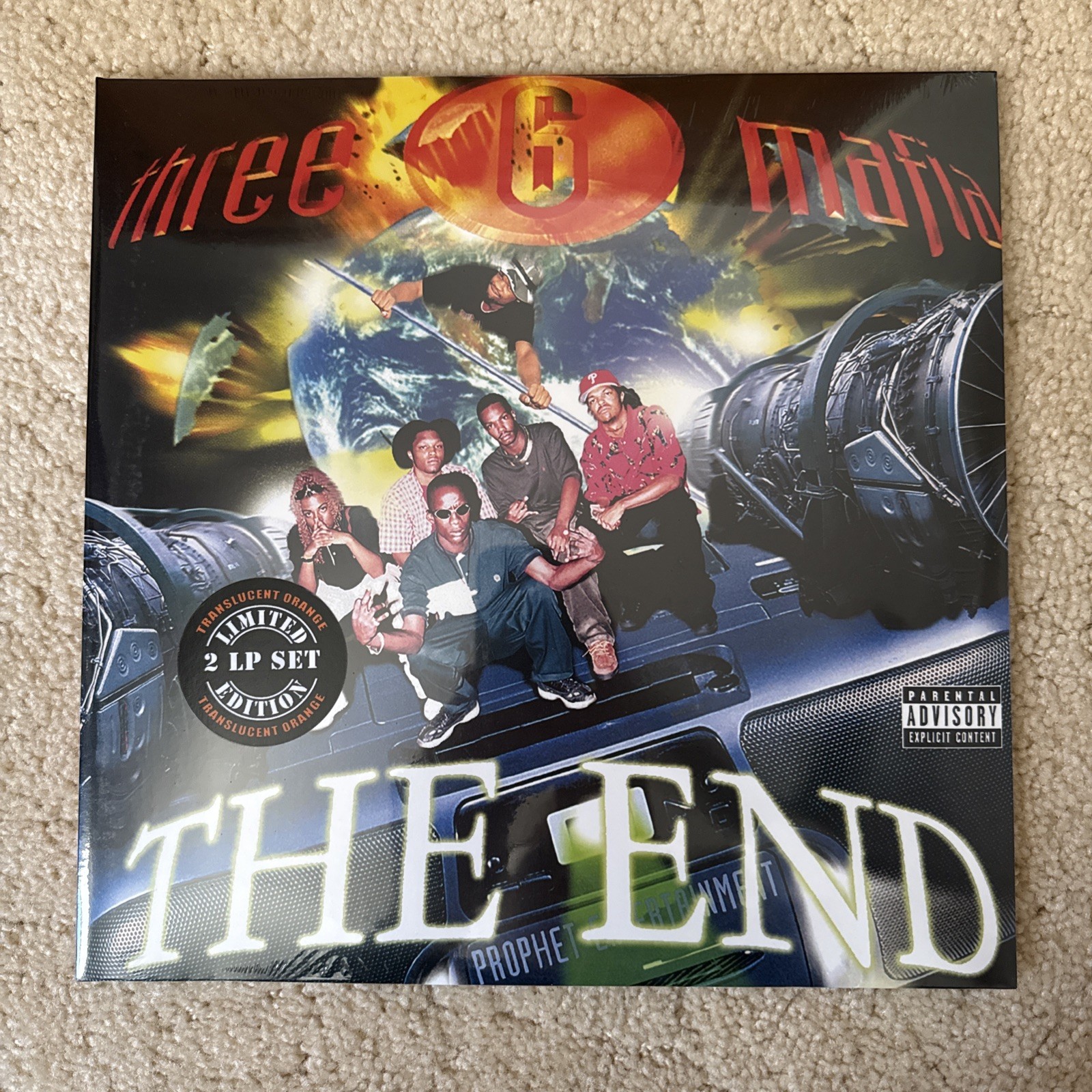 Three 6 Mafia - End (Vinyl 2LP Record) Translucent Orange