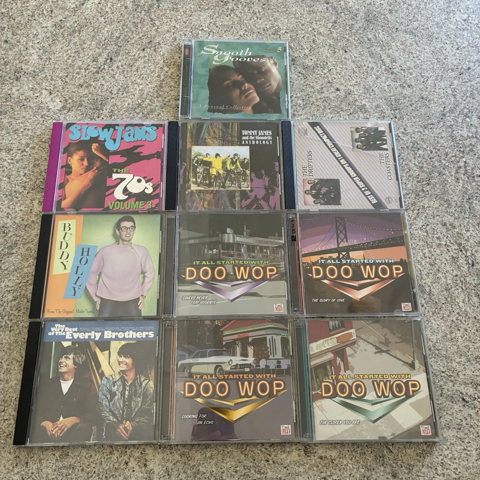 Doo Wop Lot of 10 -  Everly Brothers, Tommy James, 70's Slow Jams Tested Working