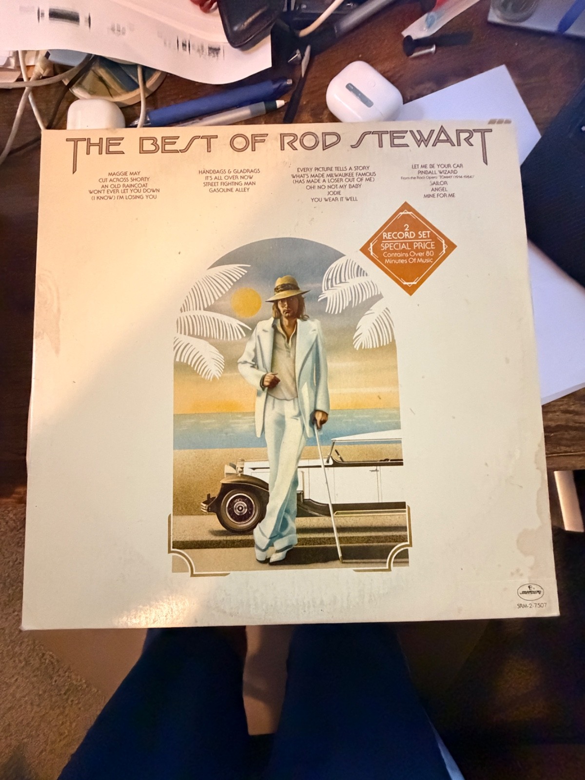 Vintage The Best of Rod Stewart Greatest Hits LP Record Vinyl Album