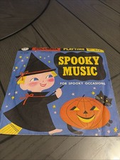 Columbia Playtime 78 RPM Small Record Old Vintage Spooky Music picture